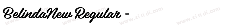 BelindaNew Regular◆字体转换